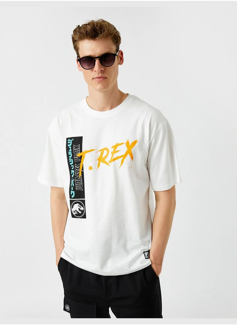 كوتون Jurassic Park Oversized T-Shirt Licensed Back Printed