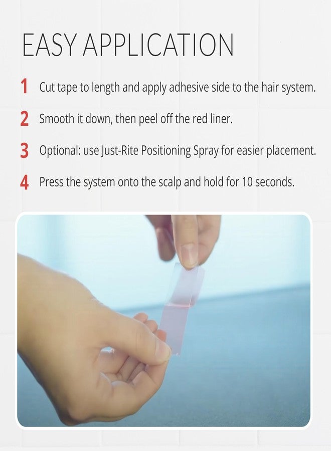 Walker Tape Sensi-Tak Hairpiece Roll 3/4" x 12 Yards, Extended Wear Wig Tape Double Sided Ultra Hold for Poly Systems, Clear Lace Wig Adhesive for Lace Front Wigs Human Hair and Toupee Adhesives - Image 5