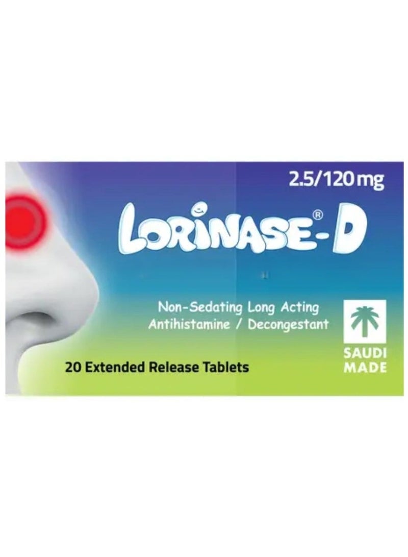 Lorinase-D 2.5/120 Mg Tab 20S - Image 2