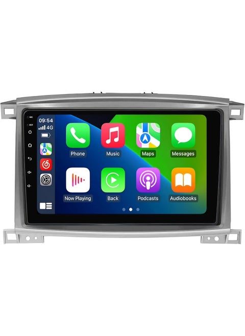 Android Car Stereo Screen For Toyota Land Cruiser 100 GX LC100 Lexus LX470 2002-2007 With Apple Carplay Android Auto Wireless WiFi AHD Camera Included Fast Interface 4G Bluetooth (4+32GB 8CORE)