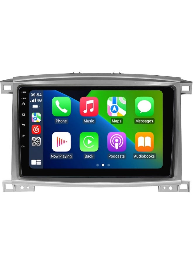 Vierex Android Car Stereo Screen For Toyota Land Cruiser 100 GX LC100 Lexus LX470 2002-2007 With Apple Carplay Android Auto Wireless WiFi AHD Camera Included Fast Interface 4G Bluetooth (4+32GB 8CORE)  - Image 1