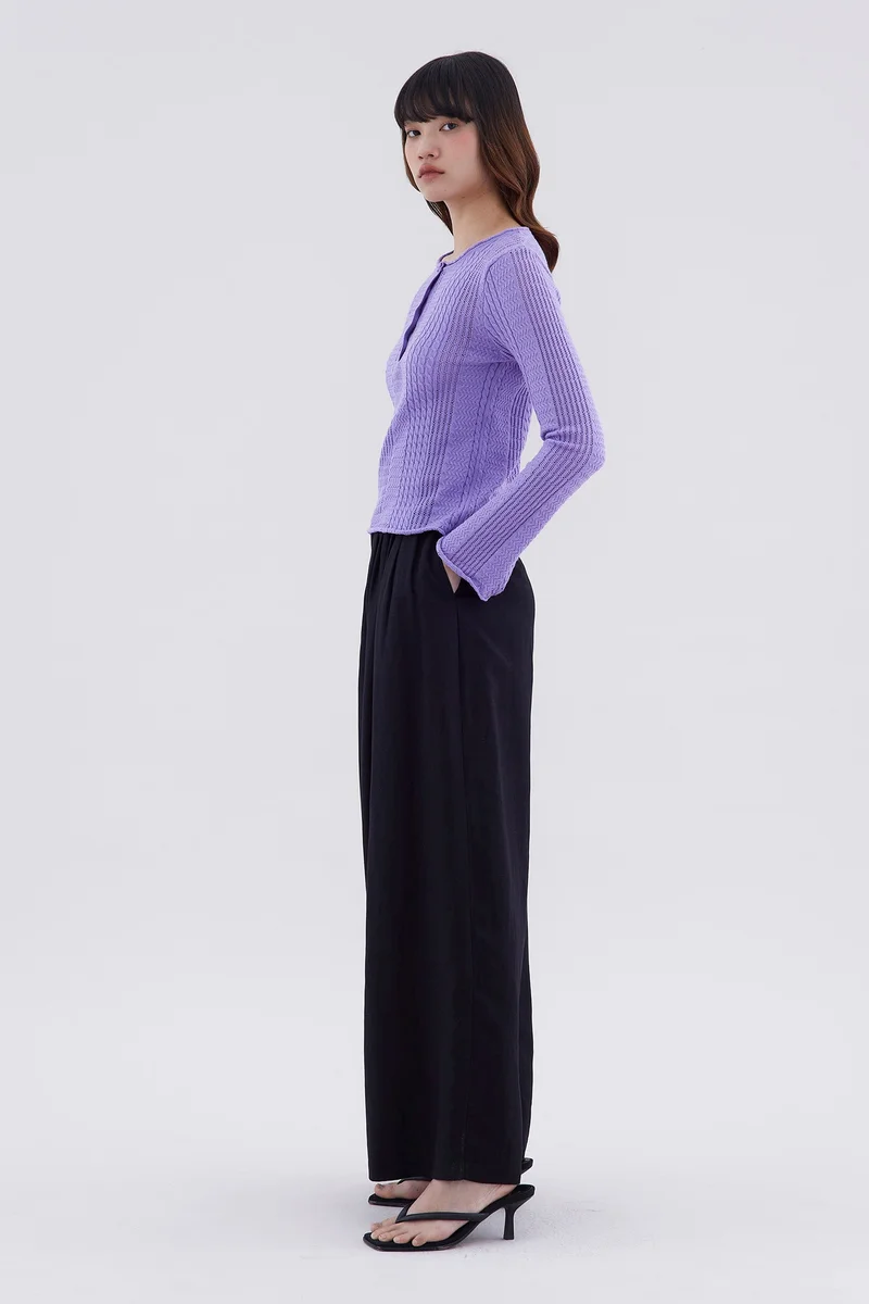 ذا اديتورز ماركت Hevena Cable-Knit Top