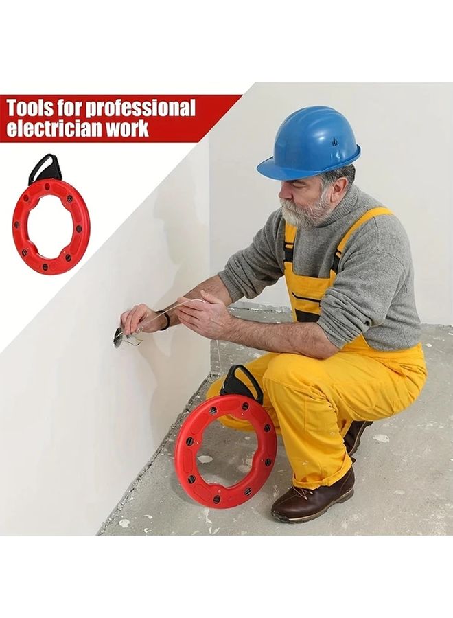 1 مجموعة ساحبة كابلات 30 متر شريط أسماك مجرى أسلاك خيط للمعدات الكهربائية تركيب الأسلاك - Image 2