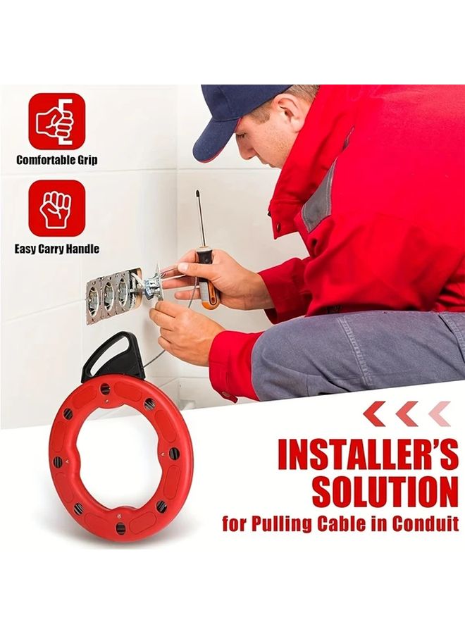 1 مجموعة ساحبة كابلات 30 متر شريط أسماك مجرى أسلاك خيط للمعدات الكهربائية تركيب الأسلاك - Image 4