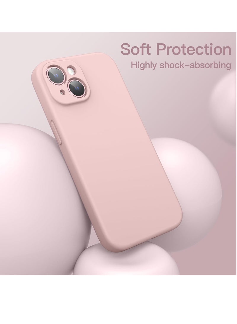 ELTRAZONE Magnetic Silicone Phone Cover for iPhone 15 (6.1-Inch) in Pink – MagSafe-Compatible with Camera Protection - Image 5