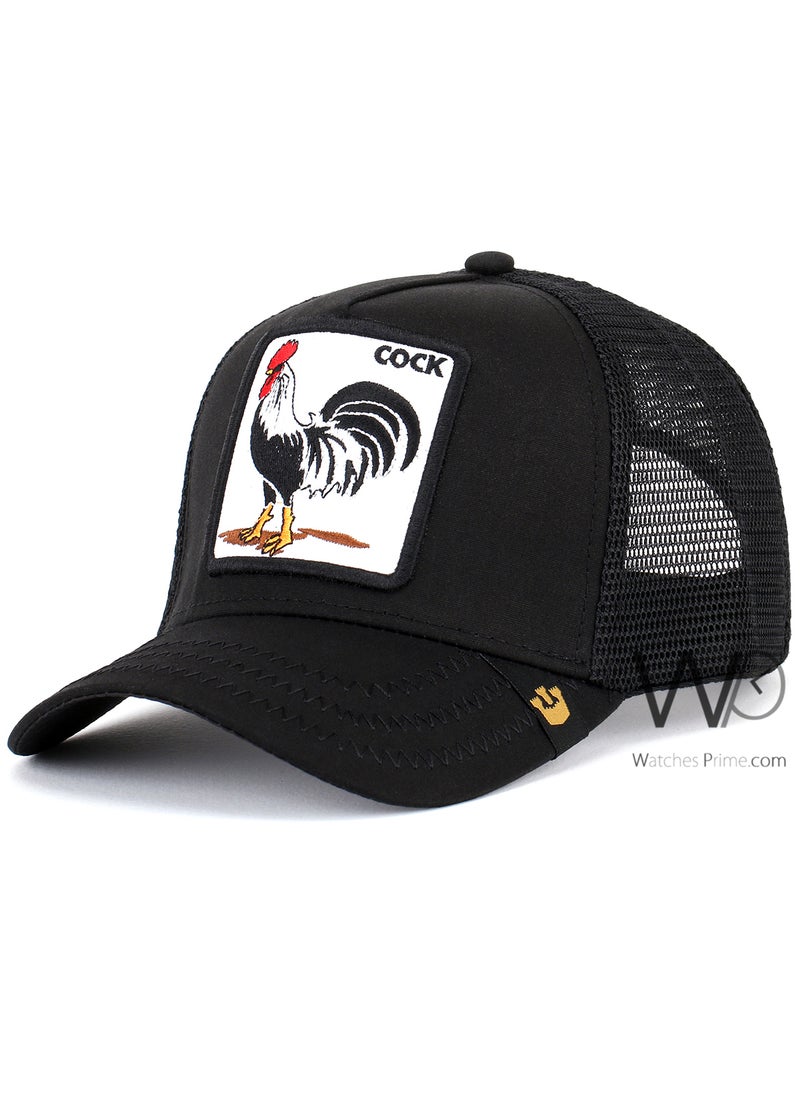 Goorin Bros Goorin Bros Cock Mesh Trucker Cap Black Color Cotton Hat For Men  - Image 1