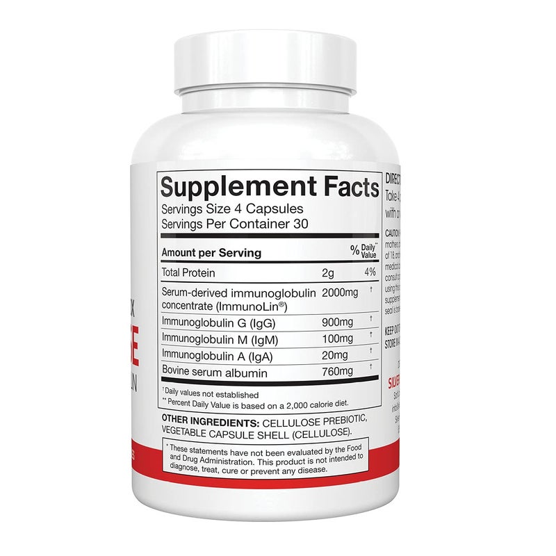 Silver Fern Cleanse - Daily Gut - 1 Bottle - 120 Capsules - 30 Day Supply - Immunoglobulin G, A & M -(IgG, IGA, IgM) - Postbiotic (EXP: SEPT 2026) - Image 5
