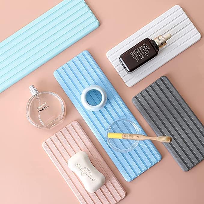 BLINE Water Absorbent Diatomite Coasters, Diatomaceous Earth Soap Holder, soap Dish, Water Absorbing Stone Used for Hand soap & Cups & Drinks Bottles & Plants and Cosmetic Bottles (Small, 1) - Image 3