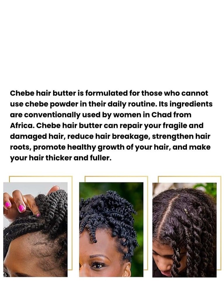 Luxfume Chebe Hair er, Organic Hair Growth Products Made With Chebe Powder, Castor Oil, Shea er, For Split Ends Treatment, Nourishing Vegan Afro Hair Products Oil For All Hair Types (Powder Texture 30g) - Image 5
