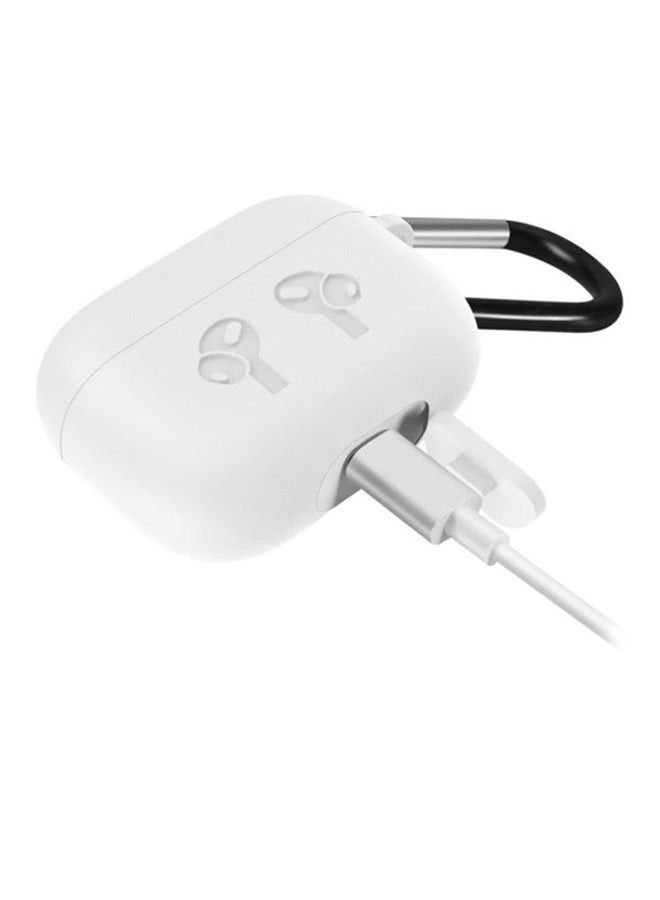 Silicone Case Cover For Apple AirPods Pro White - Image 2