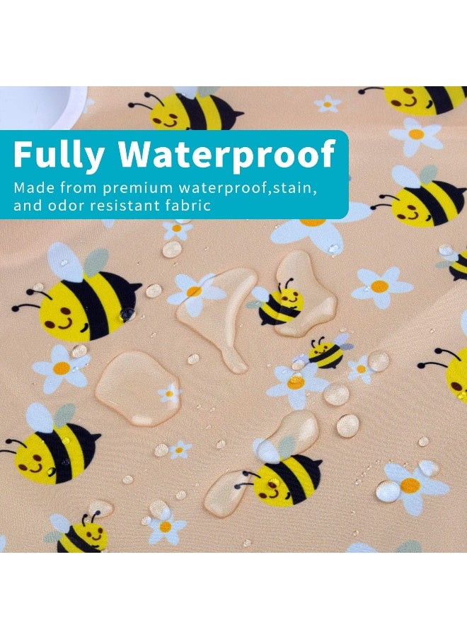 Baby Noah Baby Noah 3 Pcs Waterproof Bibs | Long Sleeves Weaning Smock Bib with Food Catcher Pocket for Toddler Eating | Led Weaning | Full Cover Wearable Sleeved Bibs Shirt Bib Set | 6-24 Months  - Image 2