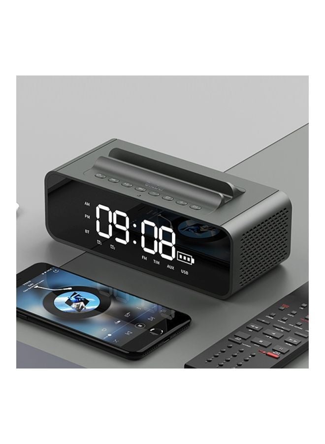 NIBEMINENT Portable Bluetooth Speaker With Mic Grey  - Image 2