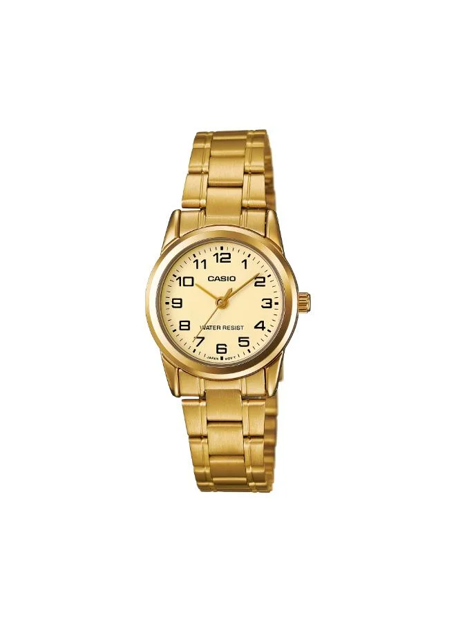 CASIO Women's Stainless Steel Analog Watch LTP-V001G-9B - 25 mm