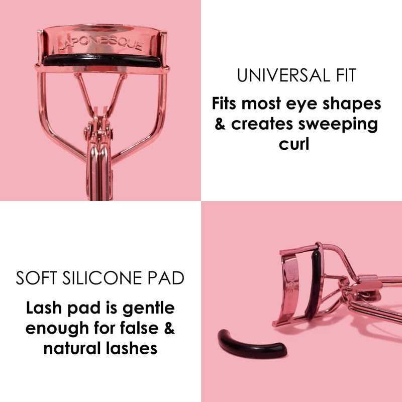 JAPONESQUE Comfort Grip Eyelash Curler for Natural & False Lashes, Universal Fit, Long-Lasting Curl - Image 2