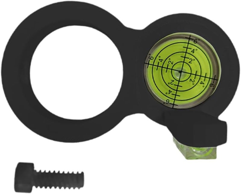 Black Round Spirit Level Bubble Level Tool For Furniture Electric Drill Accessory - Image 4