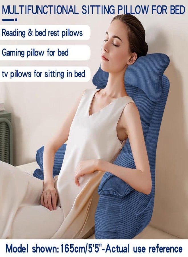 YDCEULARDOH Reading Pillow for Bed,arm Pillows for Adults,Bed Pillow for Sitting up,Reading & Bed Rest Pillows,tv Pillow,Gaming Pillow,Back Pillow for Couch or Floor - Image 4