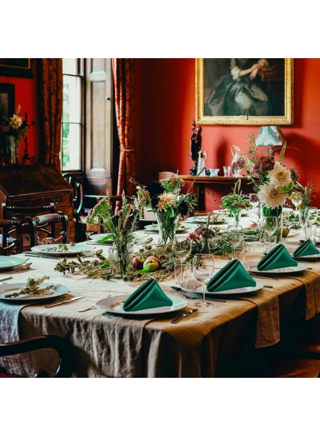 10 Pcs  Foldable Satin Napkins, Soft Washable Dinner Napkins for Parties, Weddings, and Dinners - Image 5