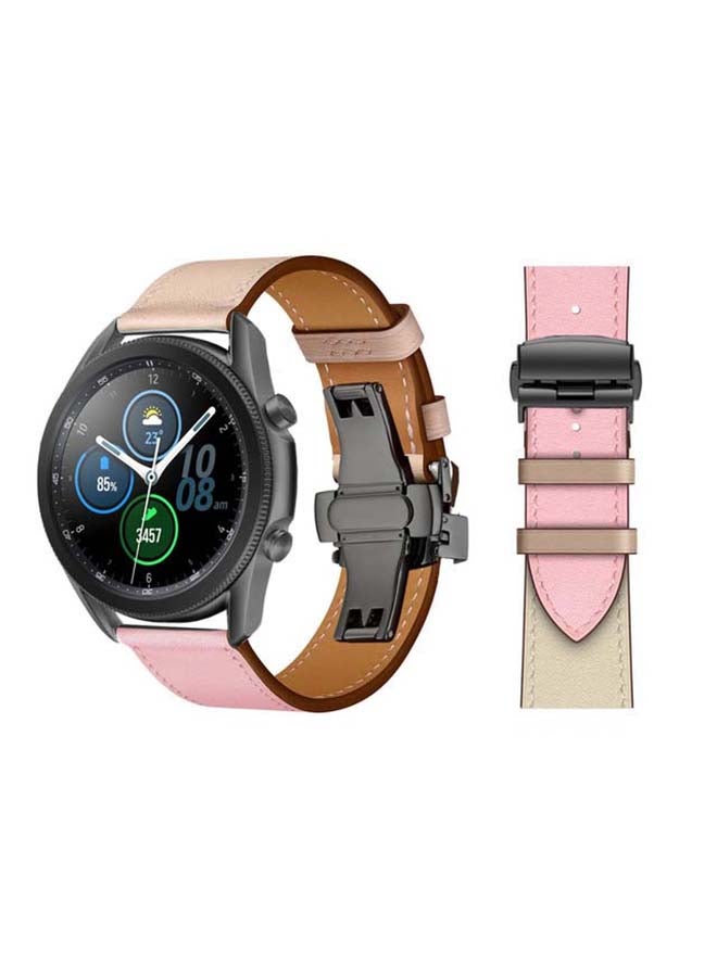 Perfii Genuine Leather Replacement Band for Samsung Galaxy Watch3 45mm Multicolour - Image 1