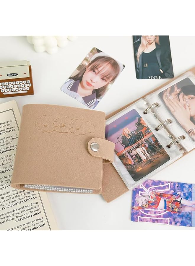 erorex 3 Inch Photo Album Mini Kpop Photocard Binder Small Photo Album Card Holder For Fujifilm Instax Polaroid Film 40 Pockets - Image 3