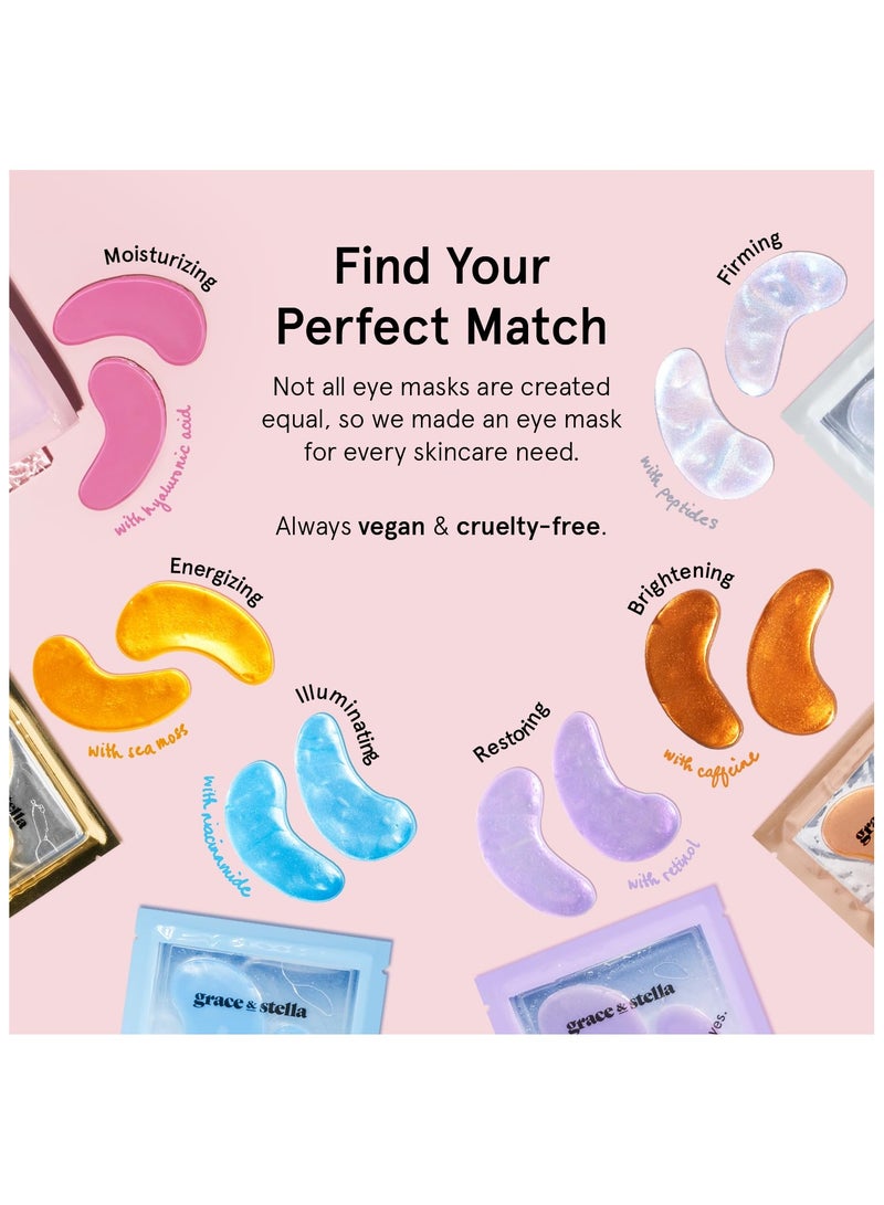 HTKCRX Award Winning Under Eye Mask Reduce Dark Circles, Puffy Eyes, Undereye Bags, Wrinkles, Gel Under Eye Patches, Birthday Gifts for Women - Vegan Cruelty-Free Self Care (24 Pairs, Blue) - Image 5