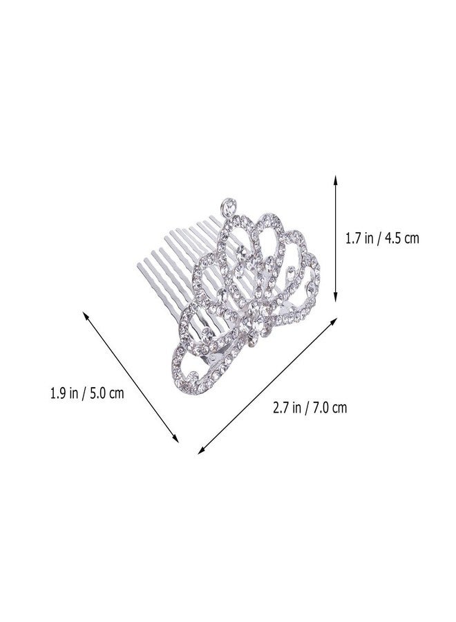 minkissy 12Pcs Rhinestone Small Crown Combs Princess Tiaras Hair Comb Mini Tiaras for Girls Hair Side-Combs Wedding Accessories for Halloween Wedding Birthday Party - Image 2