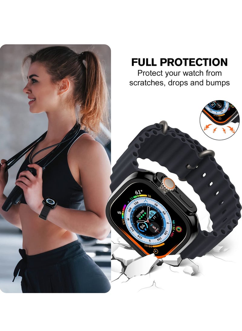 Excefore Case Compatible for Apple Watch Ultra Case 49mm and Screen Protector, Soft TPU Waterproof Touch Sensitive, Anti-Scratch for Apple Watch Ultra Case for Men Women (Ultra 49mm)  - Image 5