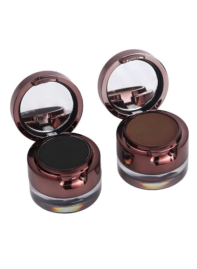 Music Flower مجموعة وشم الحواجب المقاومة للماء ومجموعة تحديد العيون وملء الخطوط العريضة ومكياج الوشم ومجموعة أدوات مايكرو بليدنج - أقلام تحديد الحواجب الدائمة باللون البني/الأسود - Image 4