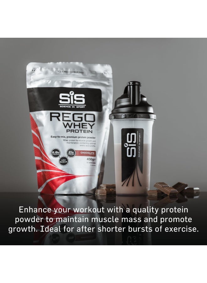 SIS Rego Whey Protein Powder | 22g Protein | 2.8g Leucine | Low Sugar & Calorie | Protein Shake | Maintain Muscle | Post Workout Recovery Drink | Chocolate Flavour | 15 Servings | 450g - Image 2