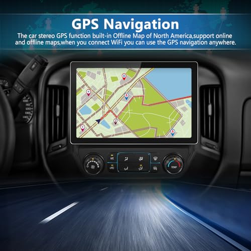 Junsun 8 Core 13.1 inch Touch Screen Car Radio Stereo for Chevy Silverado GMC Sierra 2014-2018 Android 13 - Image 4