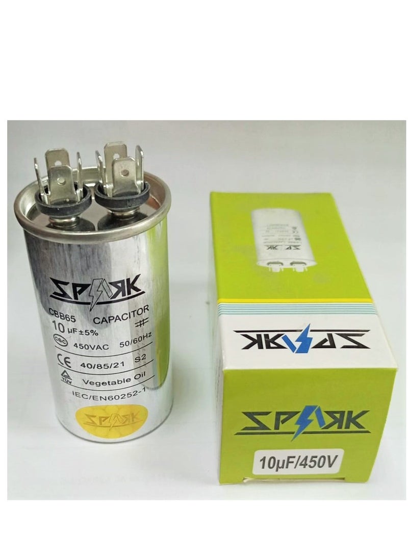 CBB65 10uF 10MFD AC 450V/370V/250V/100V 50/60Hz Motor Run Capacitor Start Capacitor for Air Conditioner Heat Pump or Air Condenser ±5%  - Image 3