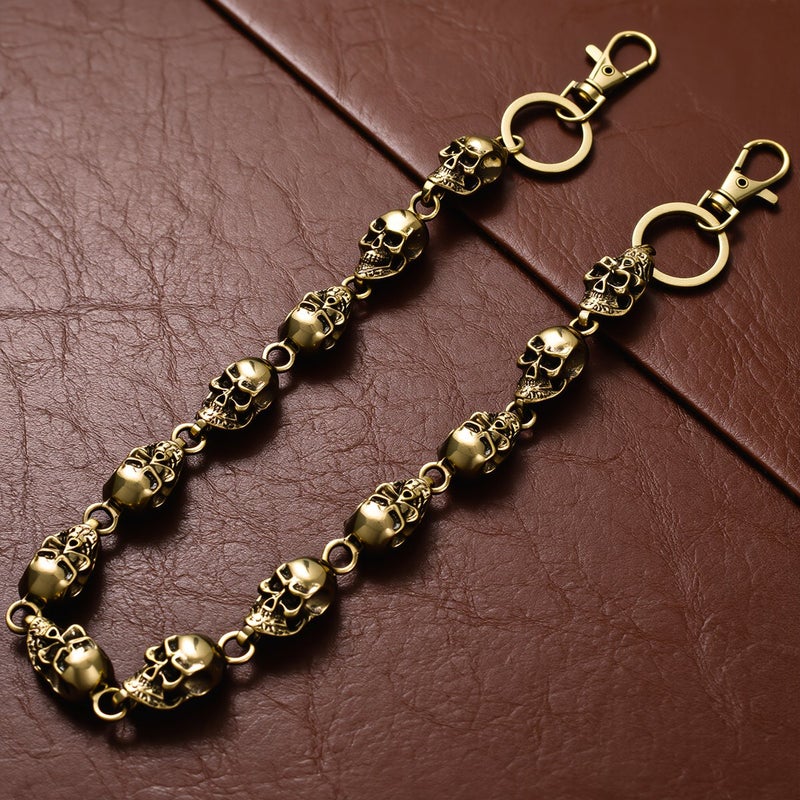 Hypoallergenic Skull Waist Chain No Irritation No Scratch Secure Gold Accessory - Image 3