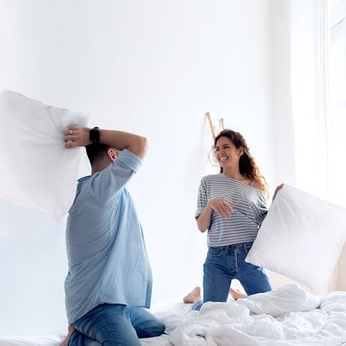 Utopia Bedding Throw Pillows Insert (Pack of 2, White) - 26 x 26 Inches Bed and Couch Pillows - Indoor Decorative Pillow - Image 3