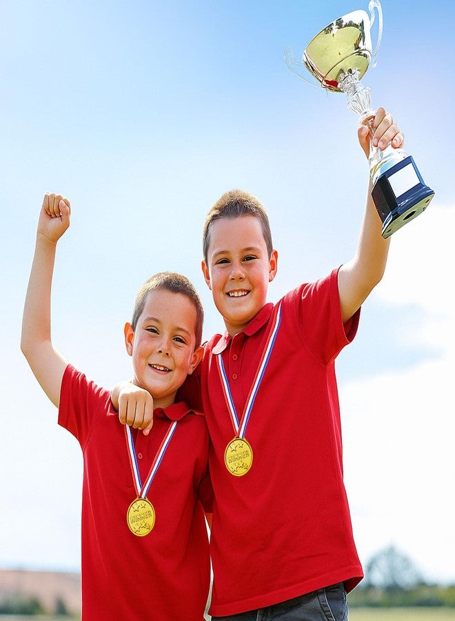 Shindel 24PCS Gold Medals, Winner Award Medals Plastic with Neck Ribbon Kindergarten Graduation Medal for Kids Field Day Awards for Sports - Image 2