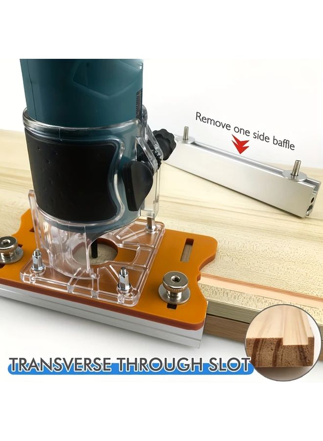 2nd Generation Woodworking Slotting Plate With Transparent Cover For Cabinet Wardrobe Grooving - Image 5