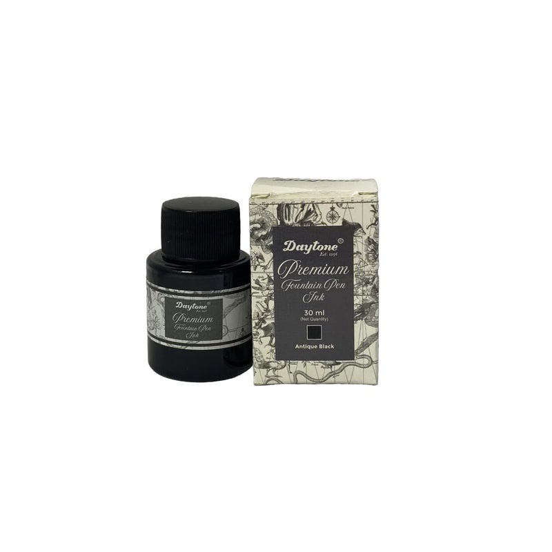 Daytone Premium Fountain Pen Ink (Antique Black, 30 ml Bottle) - Image 3