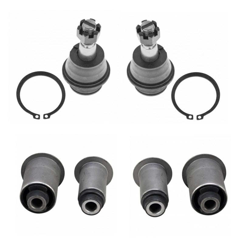 TRQ Front Suspension Kit Ball Joint Control Arm Bushing Set Compatible with 20022005 Dodge Ram 1500