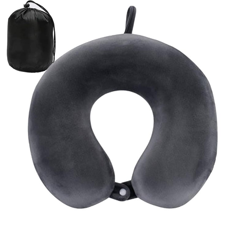 DUANY STORE Neck Pillow for Traveling Upgraded Travel Neck Pillow for Airplane 100 Pure Memory Foam Travel Pillow for Flight Headrest Sleep Portable Plane Accessories - Image 1