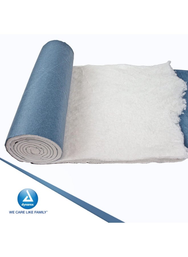 Dynarex Cotton Roll â€“ Non-Sterile, Soft and Absorbent Cotton in an Easy to Tear & Use Roll, 1-pound, 12â€ x 56", White, 1 - Dynarex Cotton Roll - Image 5