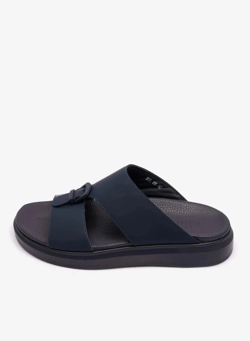 UOMO Cavalier UOMO CAVALIER MENS ARABIC CLASSIC TRIM EXTRA CUSHIONED SANDAL NAVY