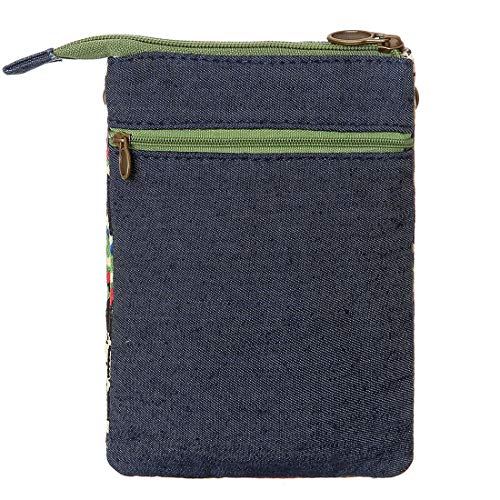 LassZone Small Crossbody Bag for Women Canvas Mobile Phone Purse Mini Shoulder Bags National Pattern Handbags Coin Pouch Wallet - Image 2