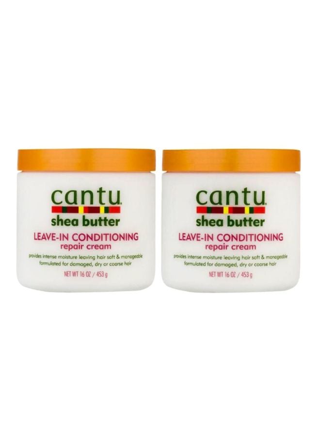 Cantu Pack Of 2 Shea Butter Leave-In Conditioning Repair Cream 906grams - Image 2