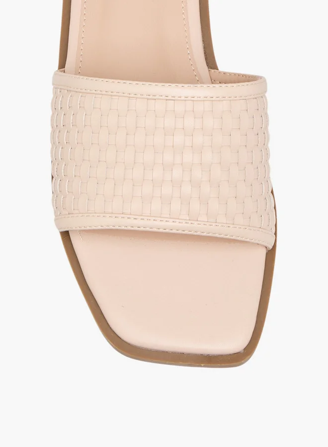 Flora Bella By Shoexpress Women Textured Slip-On Flat Sandals