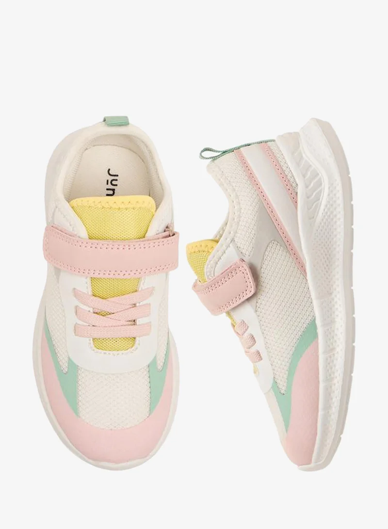 جونيورز Girls Hook & Loop Ankle School Sneakers