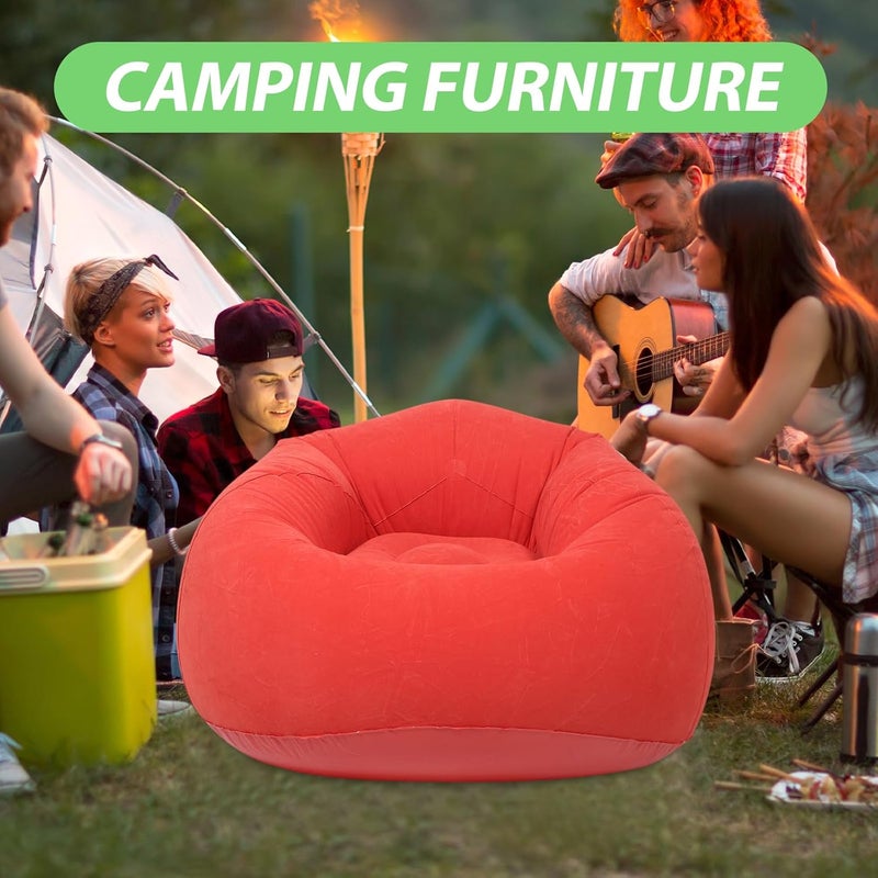 ABOOFAN Bean Bag Chairs for Adults Inflatable Chairs Blow up Couch Folding Portable Inflatable Lazy Sofa for Living Room - Image 2