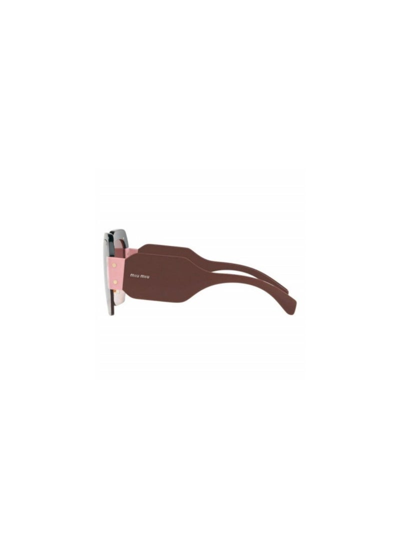 Miu Miu Miu Miu Women Square  Sunglasses- Mu 09Ss - Lense Size:32Mm - Brown  - Image 3