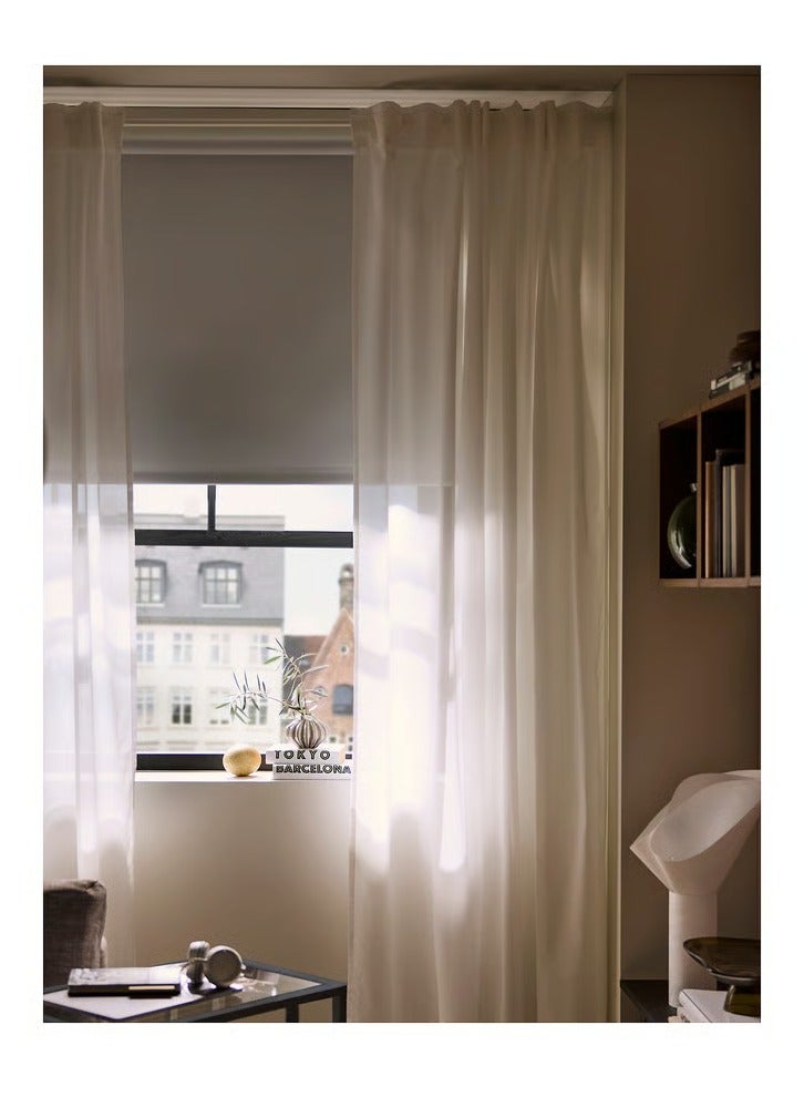 آيكيا فراكتا ستارة سحّابة عاتمة أبيض ‎200x195 سم‏ - Image 5