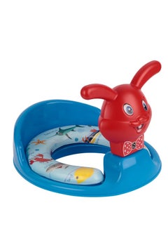 Nabhya Nabhya Kids Toilet Trainer Baby Potty Seat With Rabbit Handle And Back Support Toilet Seat For Girls & Boys (Blue)  - Image 1