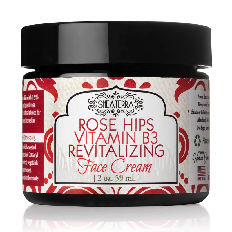 Shea Terra Organics Shea Terra Organics Rose Hips Replenish Face Crme  Daily Moisturizer Spa Treatment  All Skin Types  2 oz 