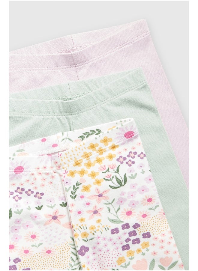 mothercare بنطلونات ليغنغ طبيعية - عبوة 3  - Image 2