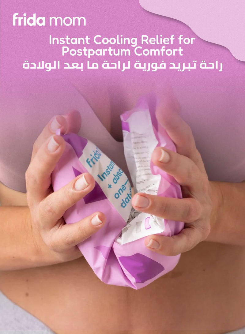 Frida Mom 2 in 1 Ice Maxi Pads | 8 Count | Instant Cold Therapy & Absorbent Maternity Pads | Postpartum Relief for Swelling & Discomfort | No Freezer Needed, Ready-to-Use - Image 4